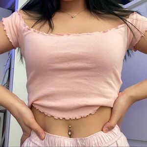 urban outfitters off the shoulder tee